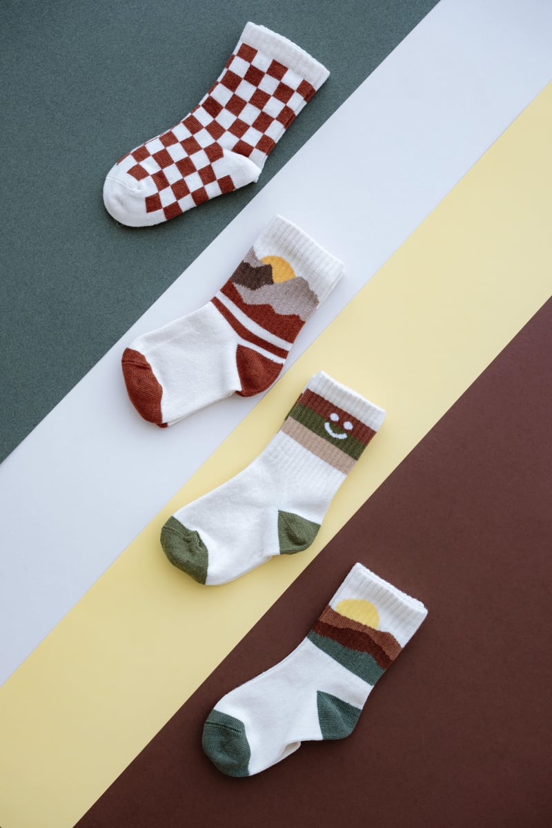 Babybek-Nature Chess Premium 4'lü Çorap Seti-Çorap-10-roqelvaxirum.shop