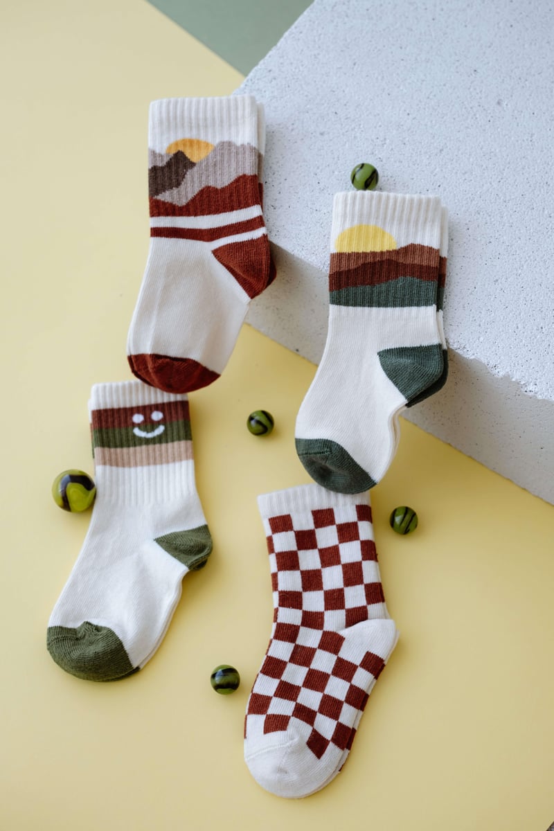 Babybek-Nature Chess Premium 4'lü Çorap Seti-Çorap-2-roqelvaxirum.shop