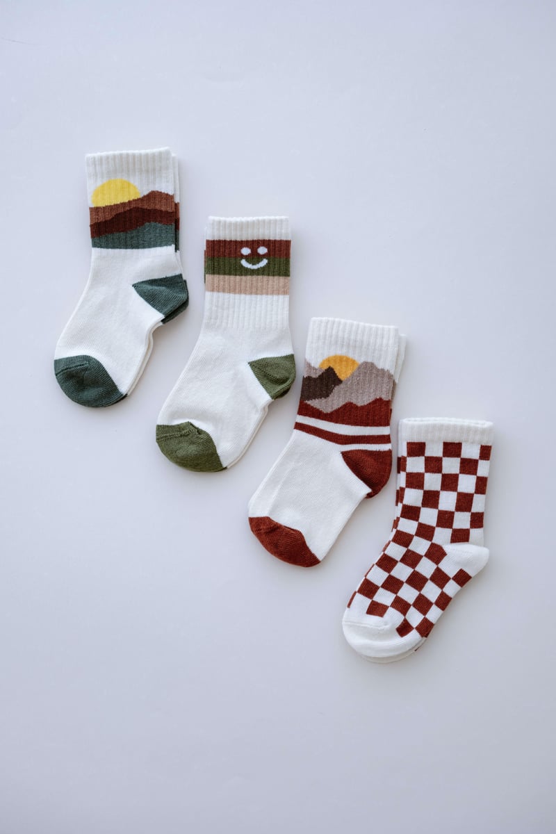 Babybek-Nature Chess Premium 4'lü Çorap Seti-Çorap-3-roqelvaxirum.shop