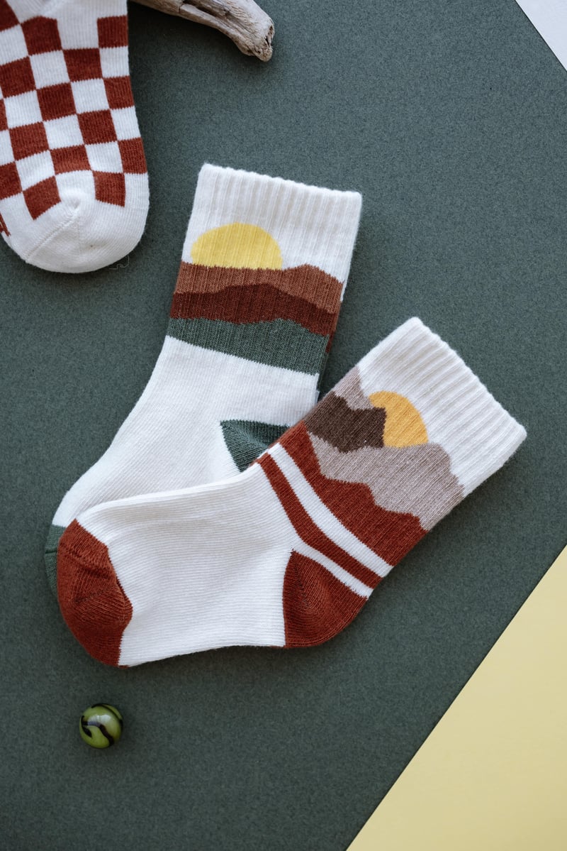 Babybek-Nature Chess Premium 4'lü Çorap Seti-Çorap-8-roqelvaxirum.shop