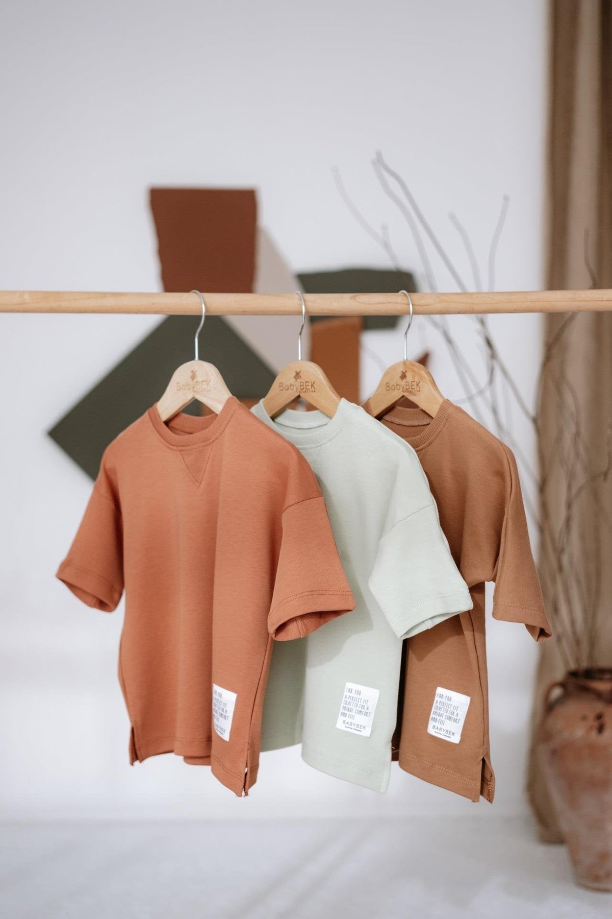 Babybek-Premium Oversize Unisex Renkli 3'lü Çocuk T Shirt-T-Shirts-1-roqelvaxirum.shop