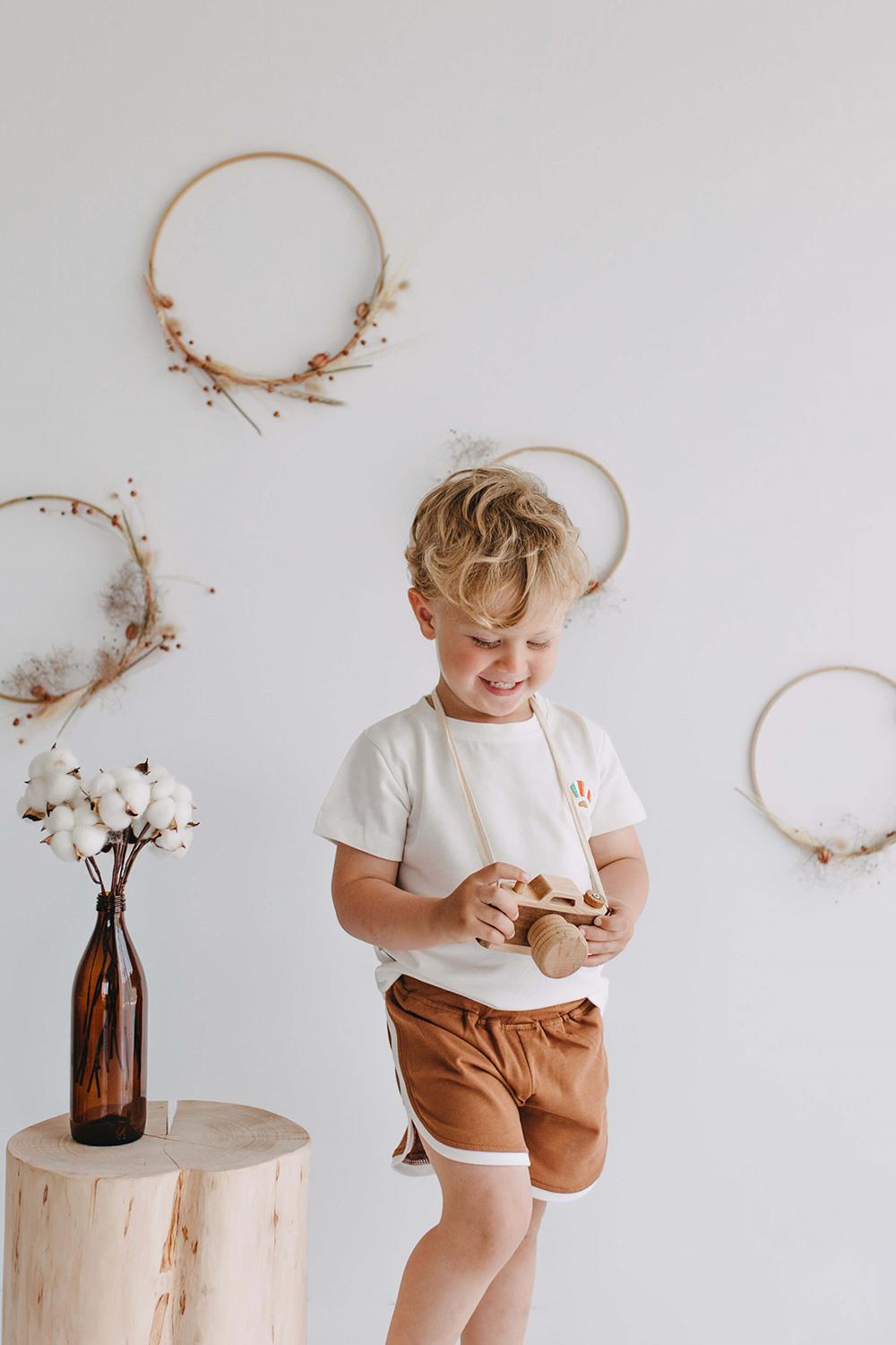 Babybek-Retro Day Şort Tişört Takım-Alt Üst Takım-3-roqelvaxirum.shop