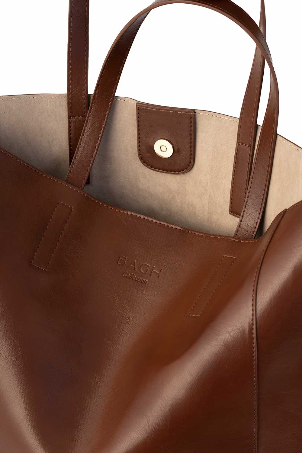 Bagh Collection-Olive Leather Handbag Brown-Omuz Çantası-3-roqelvaxirum.shop