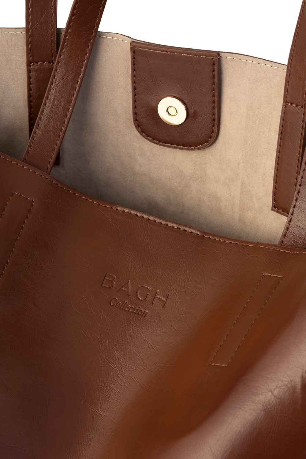 Bagh Collection-Olive Leather Handbag Brown-Omuz Çantası-4-roqelvaxirum.shop