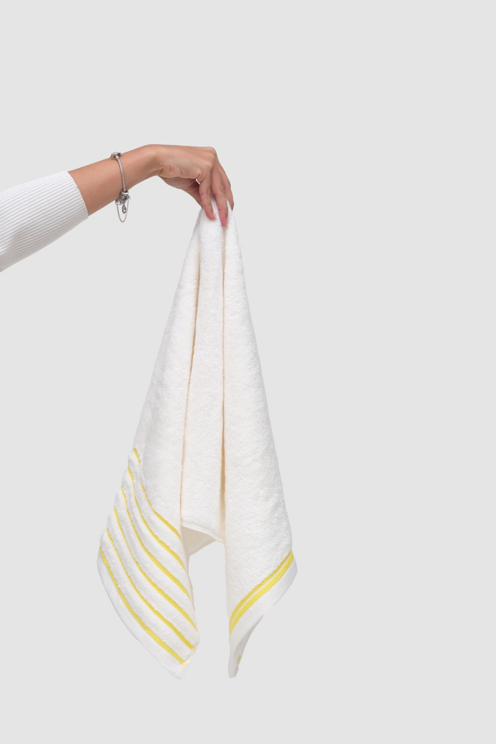 Balme-Rainbow Sarı Çizgili Yüz Havlusu-Havlu & Peştamal-3-roqelvaxirum.shop