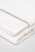 Balme-Smooth Snowflake-bej Çizgili Yüz Havlusu-Havlu & Peştamal-1-roqelvaxirum.shop