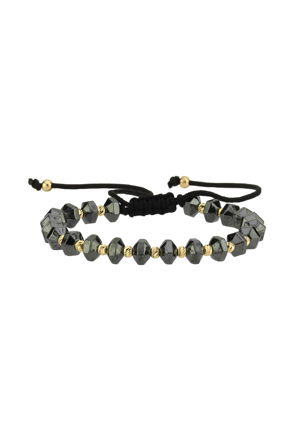 Başbuğ Mücevher-14 Ayar Altın Dorikalı Hematit Bileklik-Bileklik-1-roqelvaxirum.shop