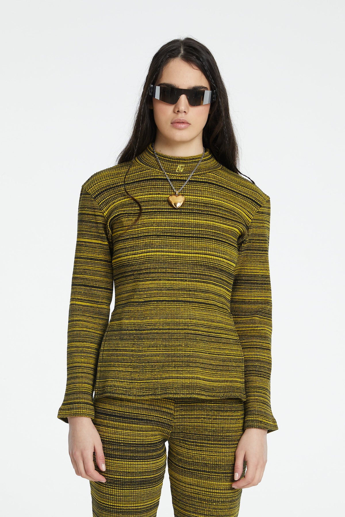 Knit Top - Sarı/Siyah