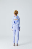Arkası Açık Sweatshirt - Lila