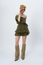 Be Clover-Douro Mini Elbise-Elbise-1-roqelvaxirum.shop