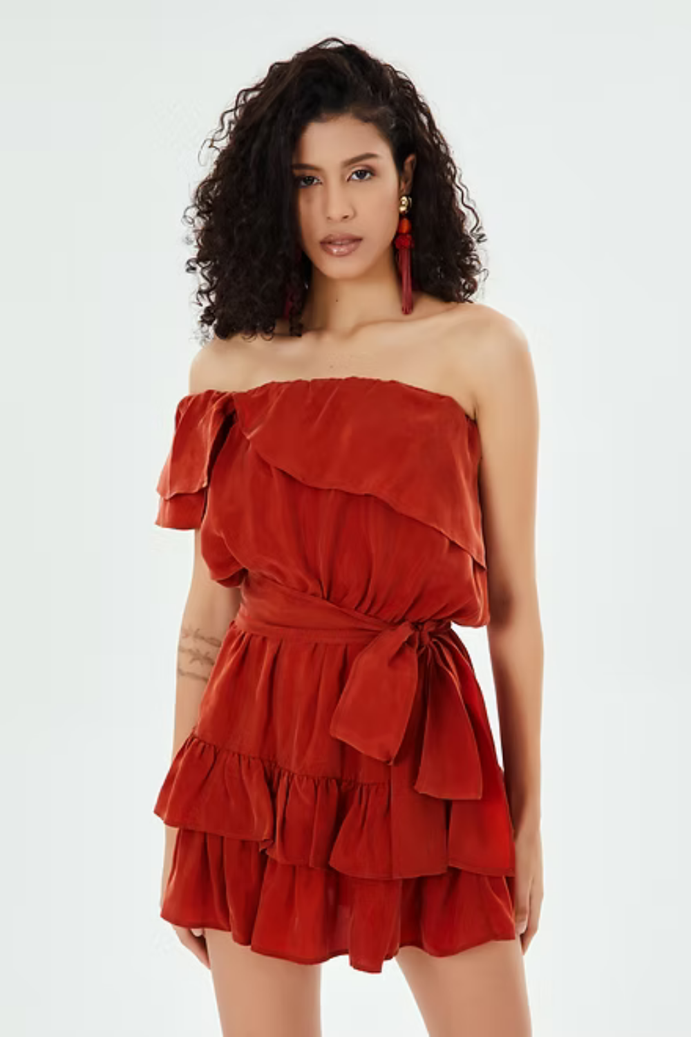 Be Clover-Douro Mini Elbise-Elbise-1-roqelvaxirum.shop
