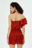 Be Clover-Douro Mini Elbise-Elbise-2-roqelvaxirum.shop