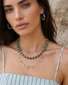 Amber Tide Natural Stone Necklace