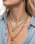 Amora Turquoise Heart Necklace