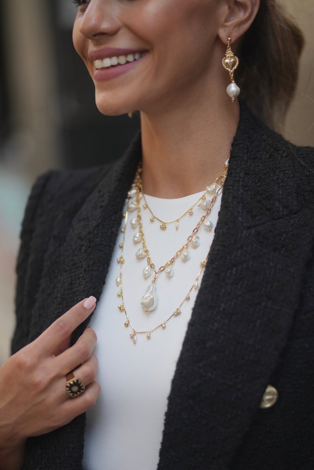 Berrin Özkan-Dancing Disco Sparkle Long Necklace-Kolye-2-roqelvaxirum.shop