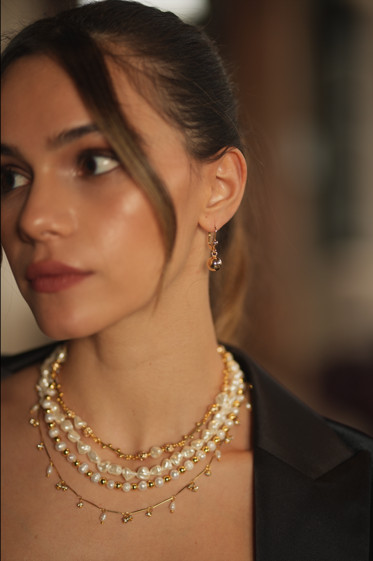Berrin Özkan-Dancing Disco Sparkle Necklace-Kolye-3-roqelvaxirum.shop