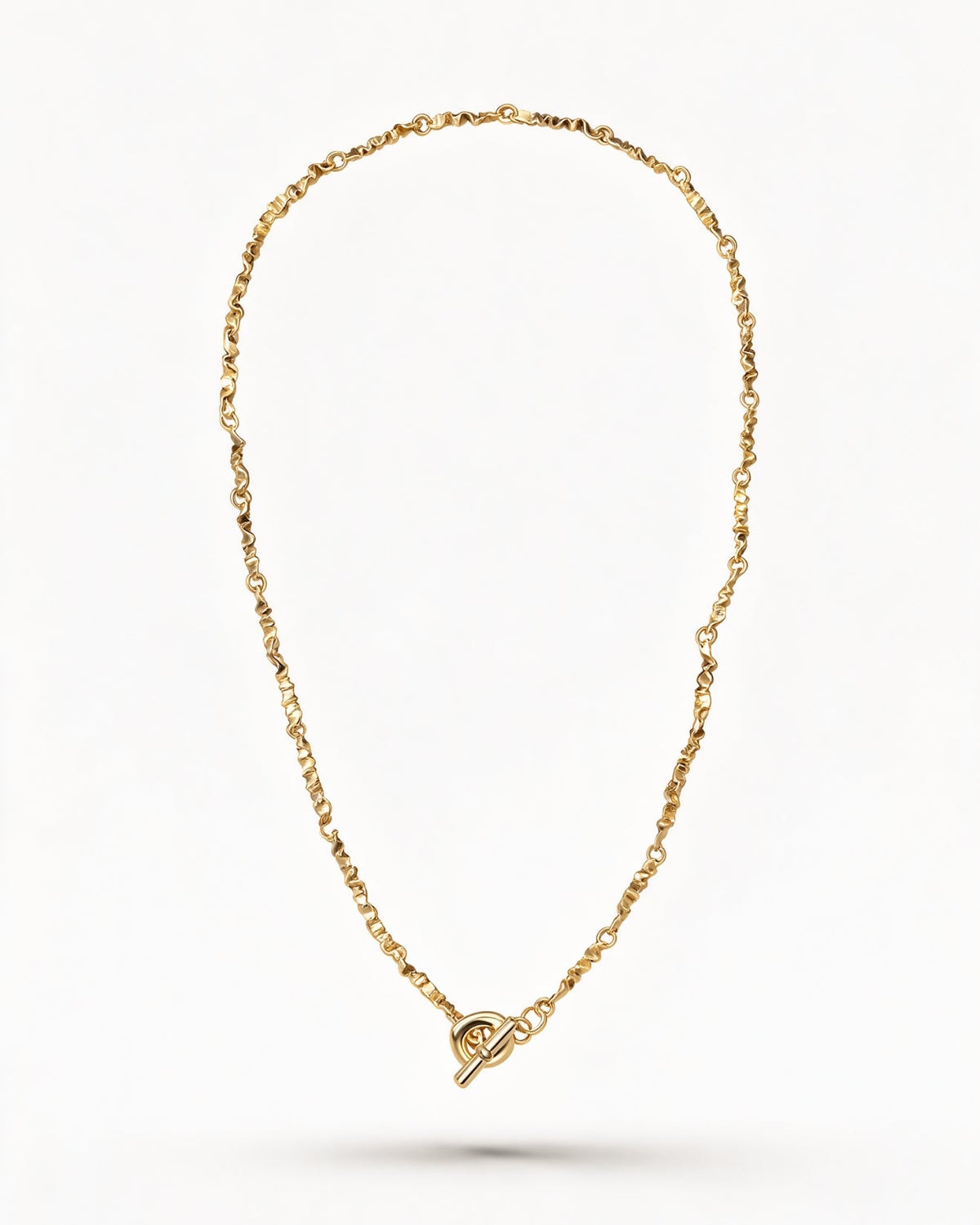 Drape Gold Plated Chain Necklace