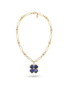Garden Clover Lapis Necklace
