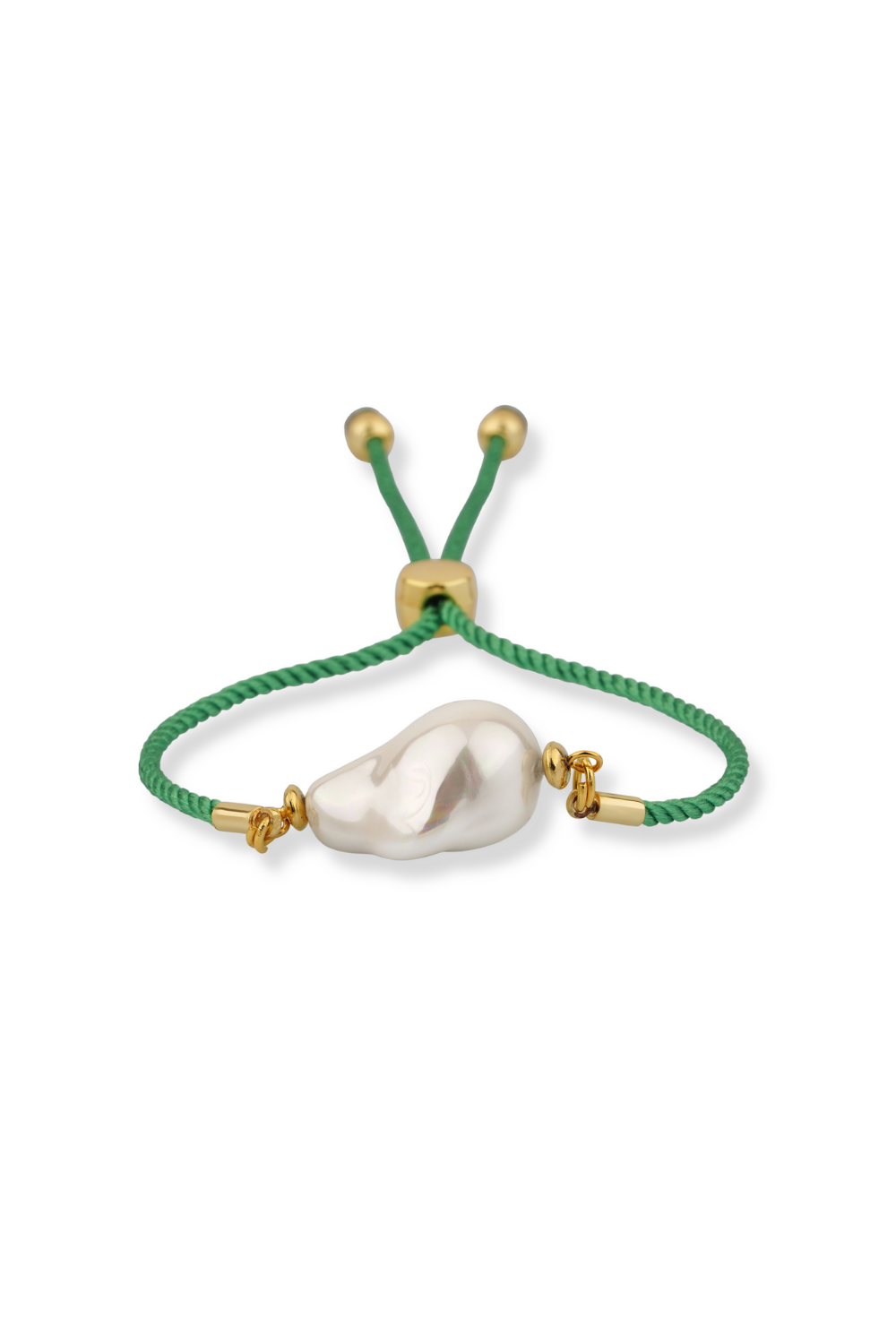 Berrin Özkan-Harmony Strand Baroque Pearl Green Bracelet-Bileklik-1-roqelvaxirum.shop