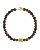 Vivienne Tiger Eye & Yellow Crystal Necklace