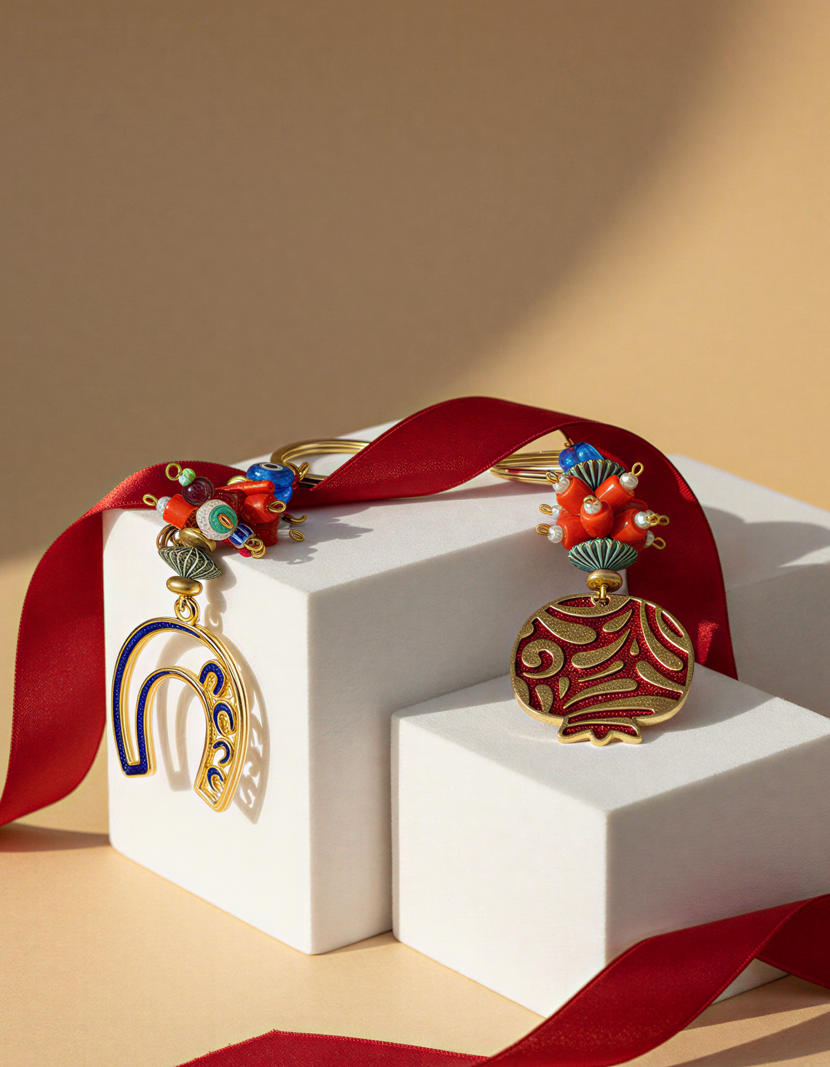 Berrin özkan-Bereket Red Pomegranate Keychain / Bag Charm-Key Chain-2-roqelvaxirum.shop