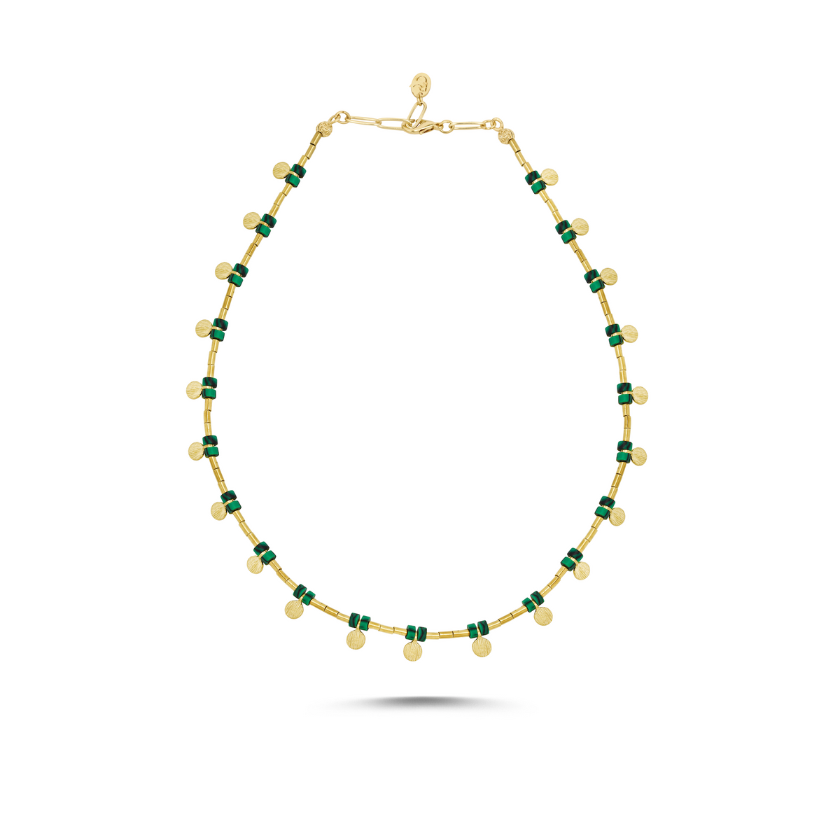Berrin özkan-Greco Malachite Necklace-Necklaces-1-roqelvaxirum.shop