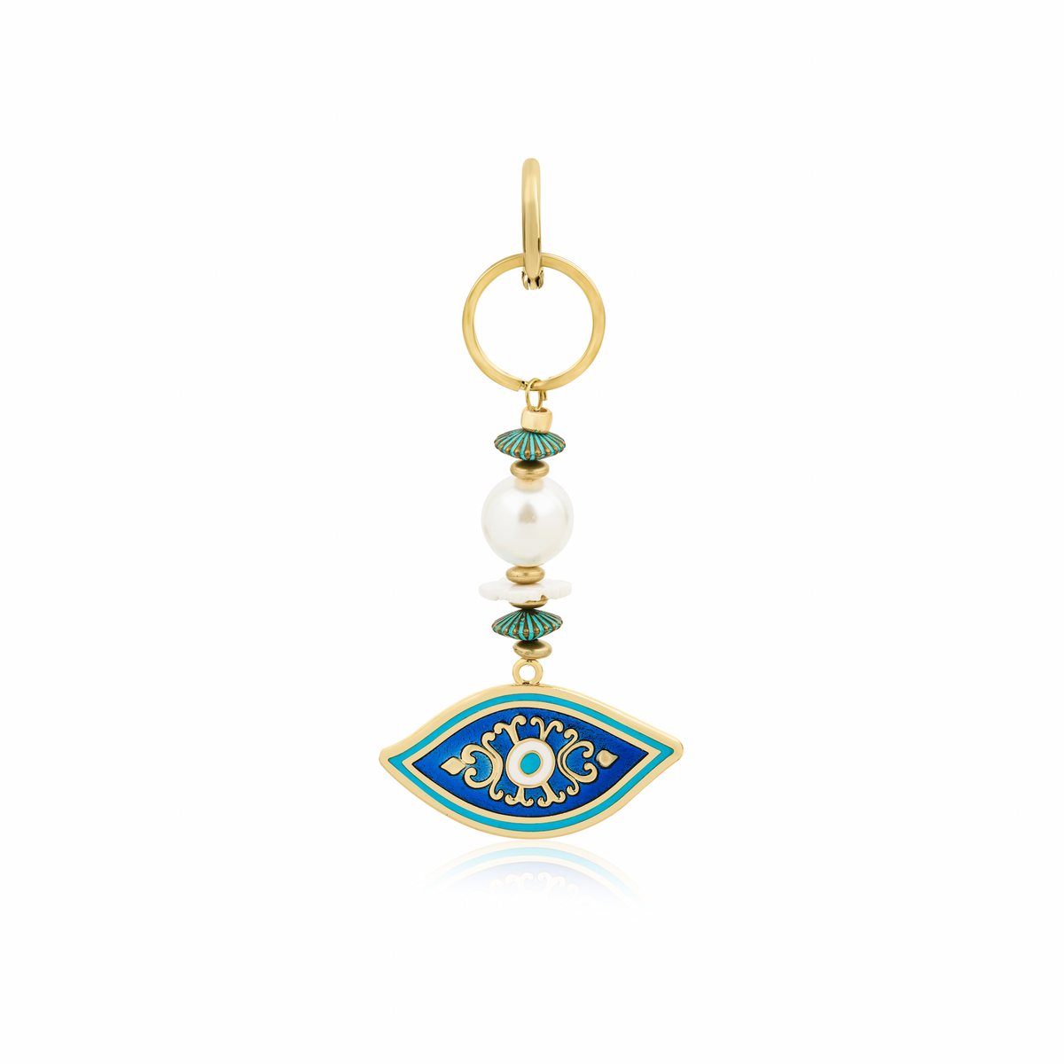 Berrin özkan-Tilsim Navy Evil Eye Keychain / Bag Charm-Key Chain-1-roqelvaxirum.shop