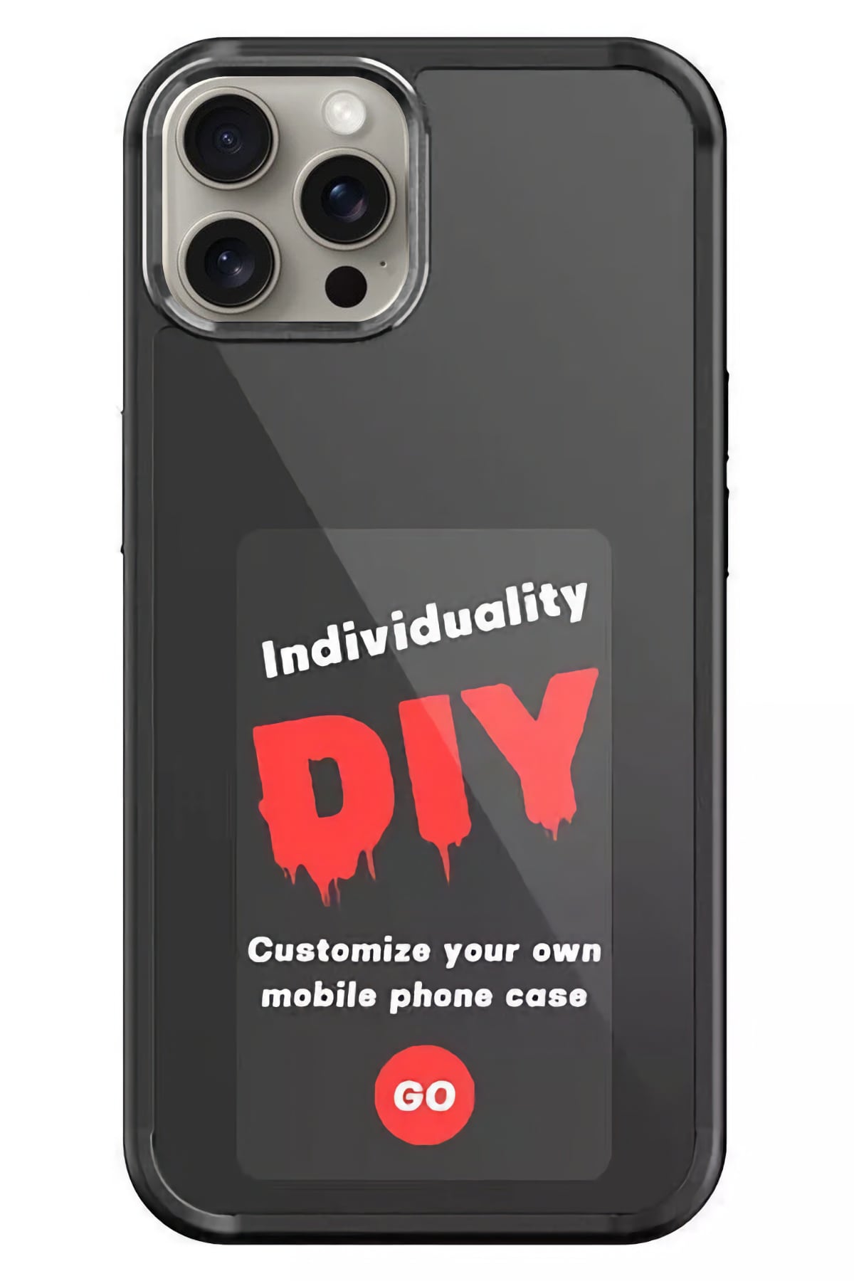 Apple Iphone 14 Pro Max Uyumlu Nfc Resim Yansıtmalı Kılıf Siyah