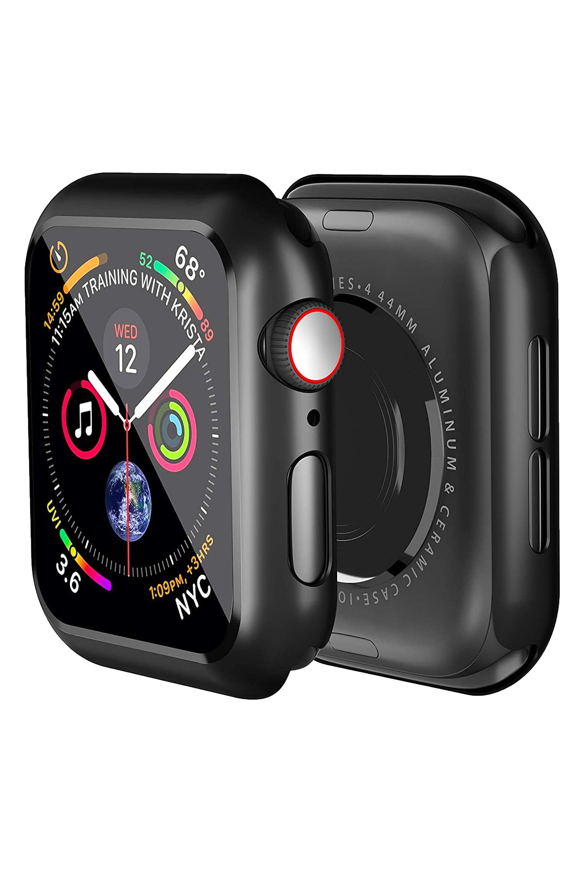 Apple Watch Uyumlu Ekran Koruyucu Kasa Siyah
