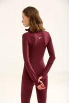 Birdiejay-Birdiesmooth Statement Half Zip Bordo Yarim Fermuarli üst-3-roqelvaxirum.shop