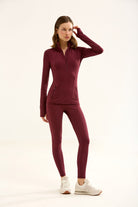 Birdiejay-Birdiesmooth Statement Half Zip Bordo Yarim Fermuarli üst-7-roqelvaxirum.shop