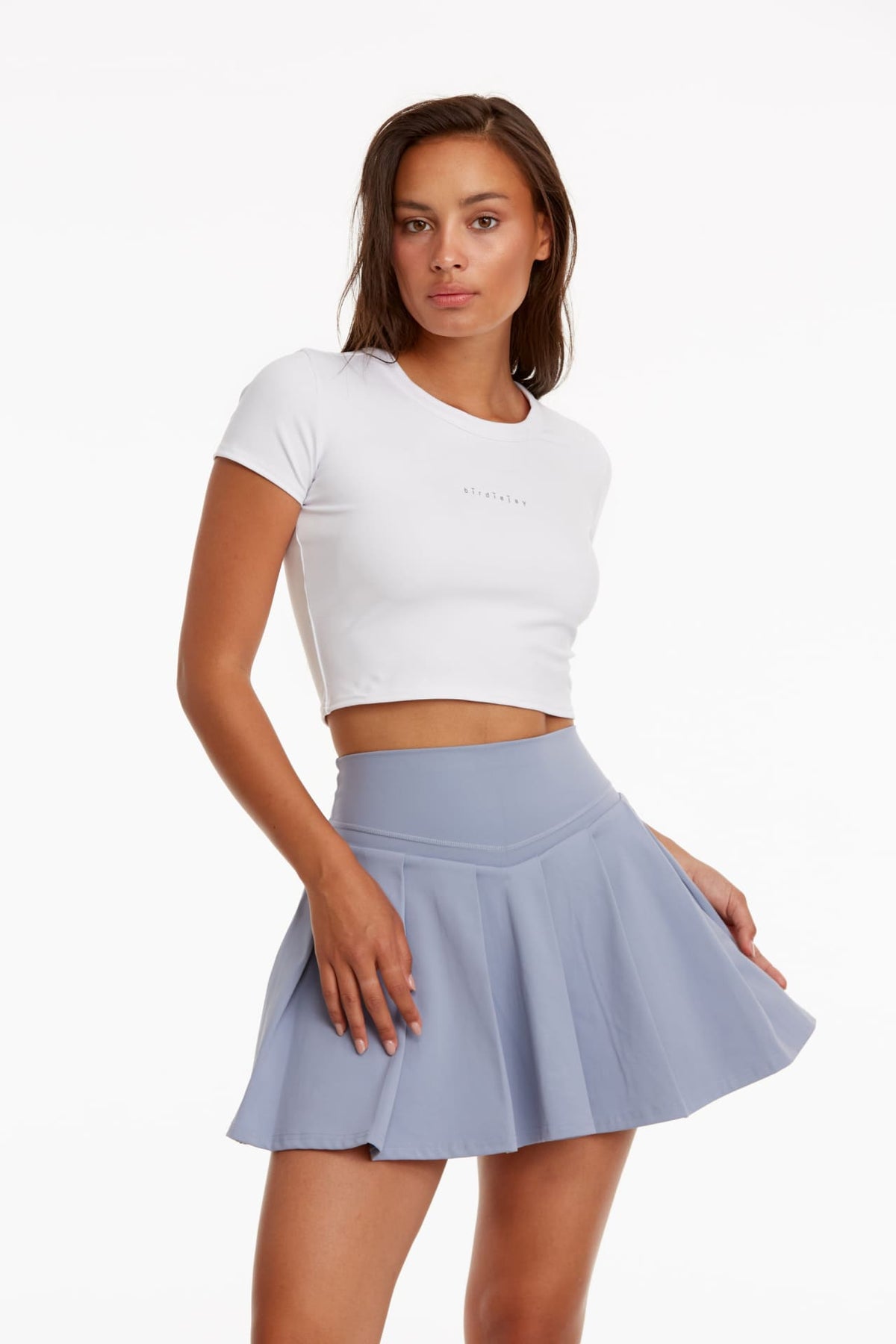 Birdiejay-Birdiesmooth Your New Go To Cropped Baby Tee Beyaz Kısa Kollu Crop T Shirt-T-Shirts-1-roqelvaxirum.shop