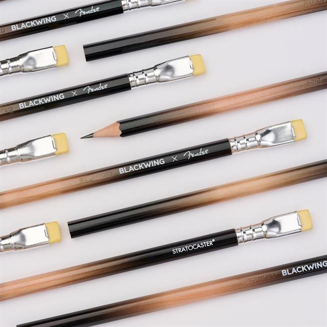 Palomino Blackwing X Fender Stratocaster Limited Edition Balanced Ahşap Kurşun Kalem 12'L Set