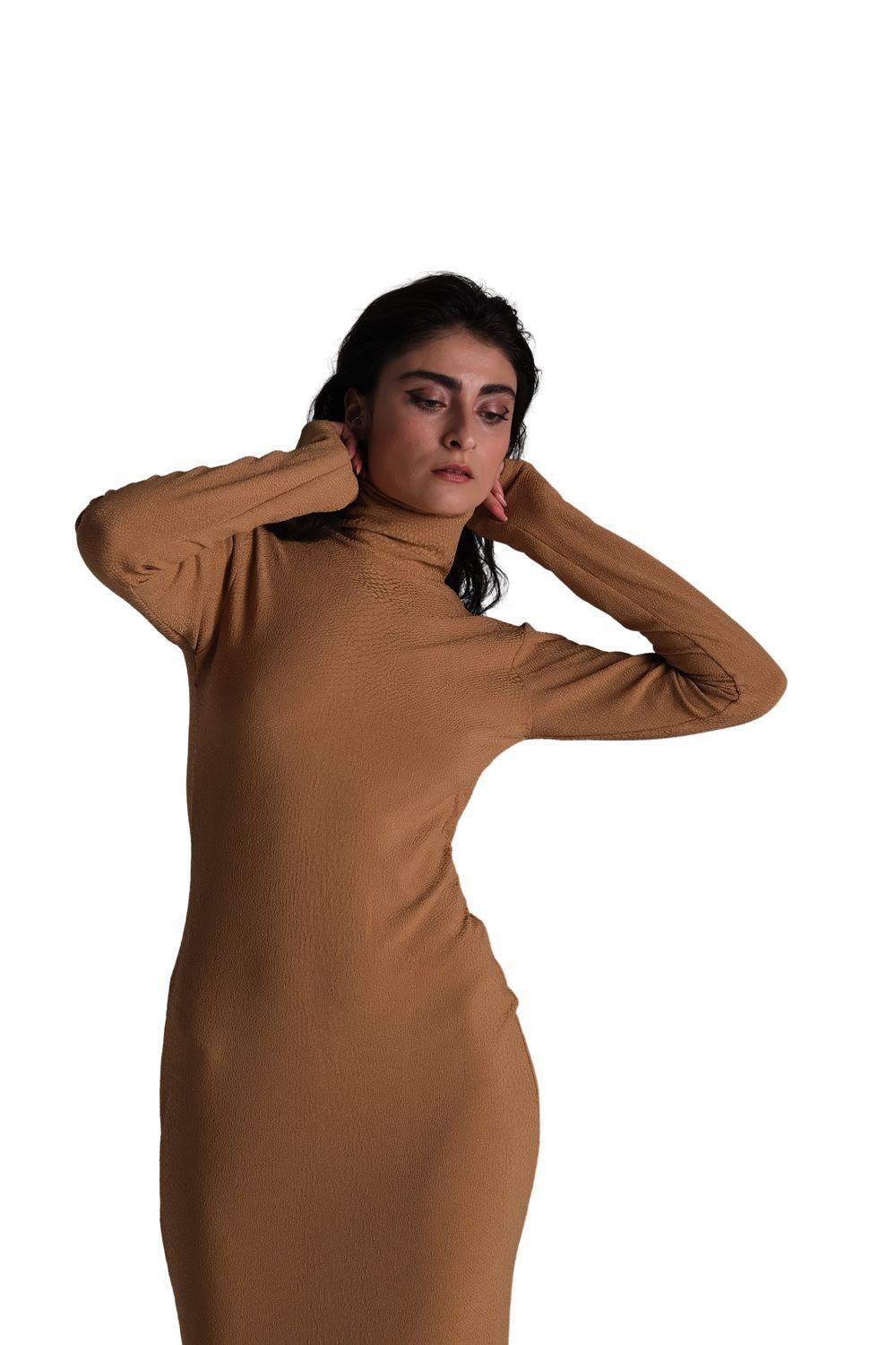 Blindson-Brown Elbise-Elbise-1-roqelvaxirum.shop