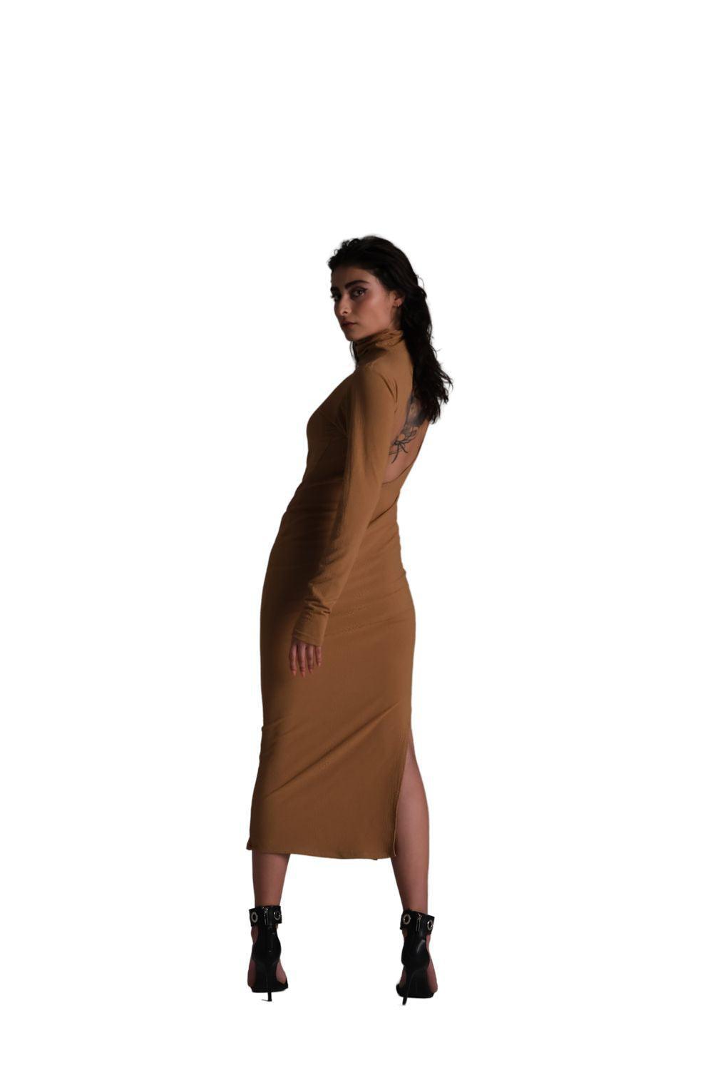 Blindson-Brown Elbise-Elbise-3-roqelvaxirum.shop