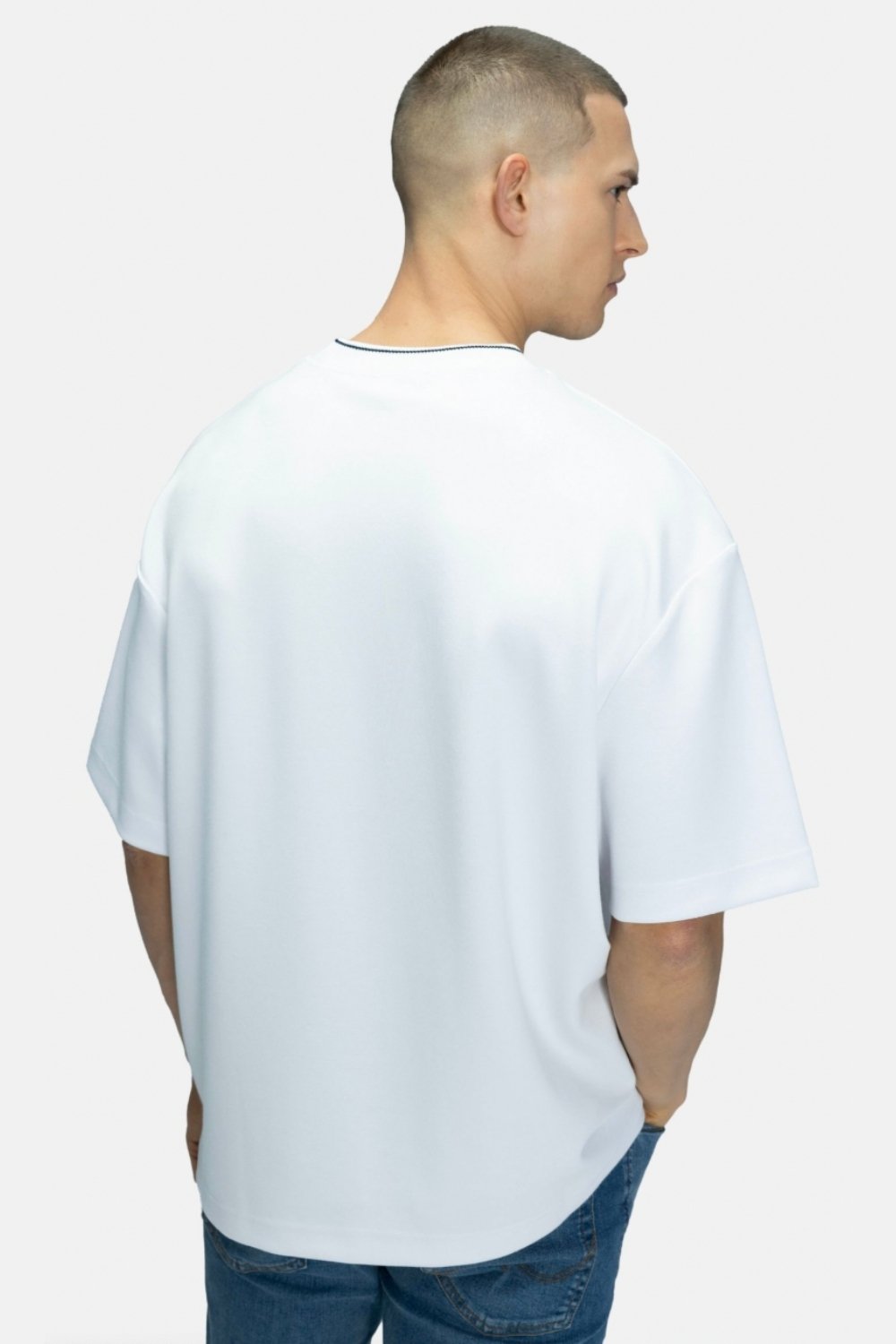 Blinky London-Bisiklet Yaka Fitilli Beyaz T-shirt-T-Shirts-2-roqelvaxirum.shop