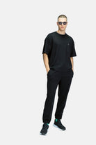 Blinky London-Erkek Soft Touch Siyah Jogger-Eşofman-1-roqelvaxirum.shop