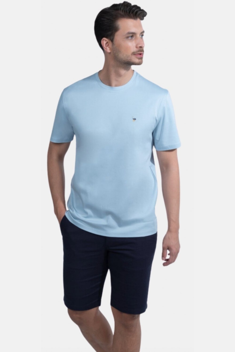 Blinky London-Merserize Interlok Açık Mavi T-shirt-T-Shirts-2-roqelvaxirum.shop