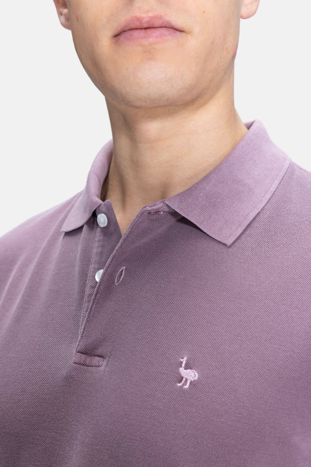 Blinky London-Parça Boya Polo Yaka Mor T-shirt-T-Shirts-3-roqelvaxirum.shop