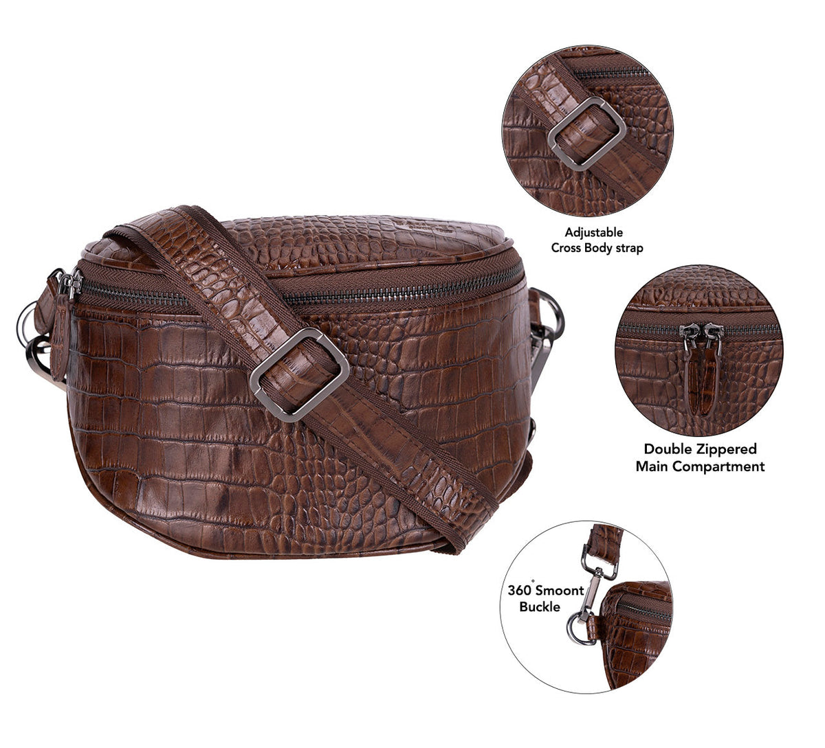Bloominbag-Alora Mocha Croc Kahverengi Deri Bel çantası-5-roqelvaxirum.shop