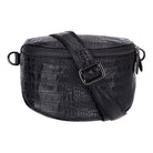 Bloominbag-Alora Noir Croc Siyah Deri Bel çantası-3-roqelvaxirum.shop