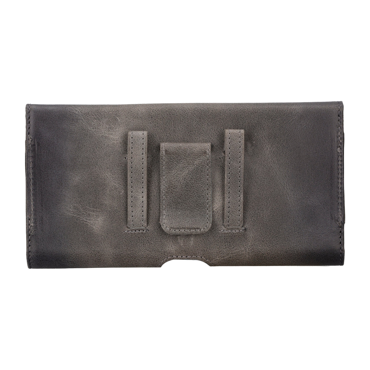 Arc Clip Sandstone Gray Leather 6.1" Phone Case