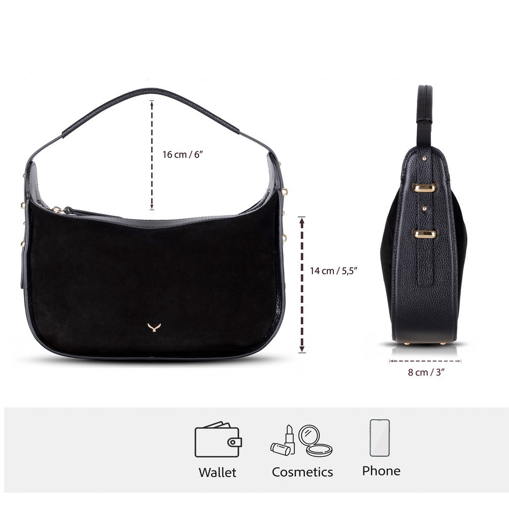 Bloominbag-Arden Noir Süet & Hakiki Deri Kadın Omuz çantası – Premium Kadın Tote Bag-3-roqelvaxirum.shop