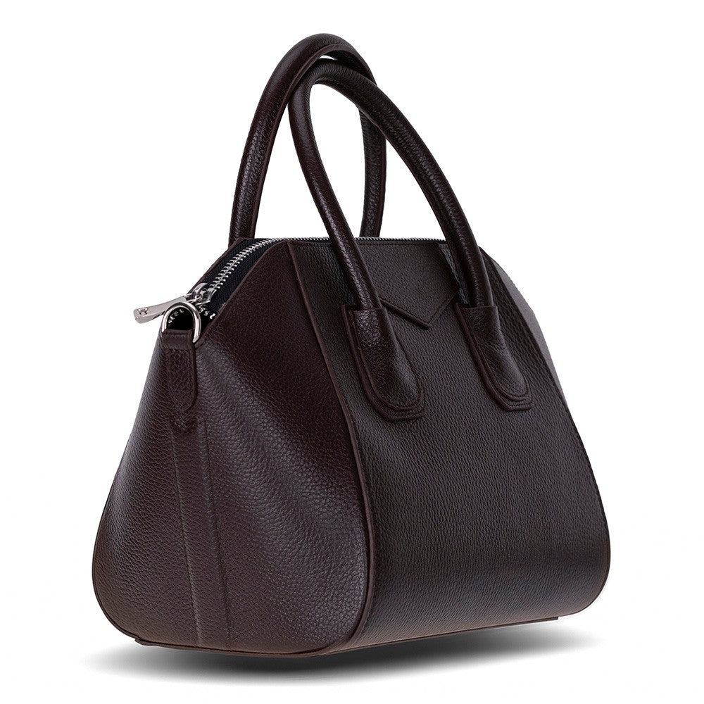 Bloominbag-Aria Walnut Brown Medium Hakiki Deri Kadın El & Omuz çantası-2-roqelvaxirum.shop