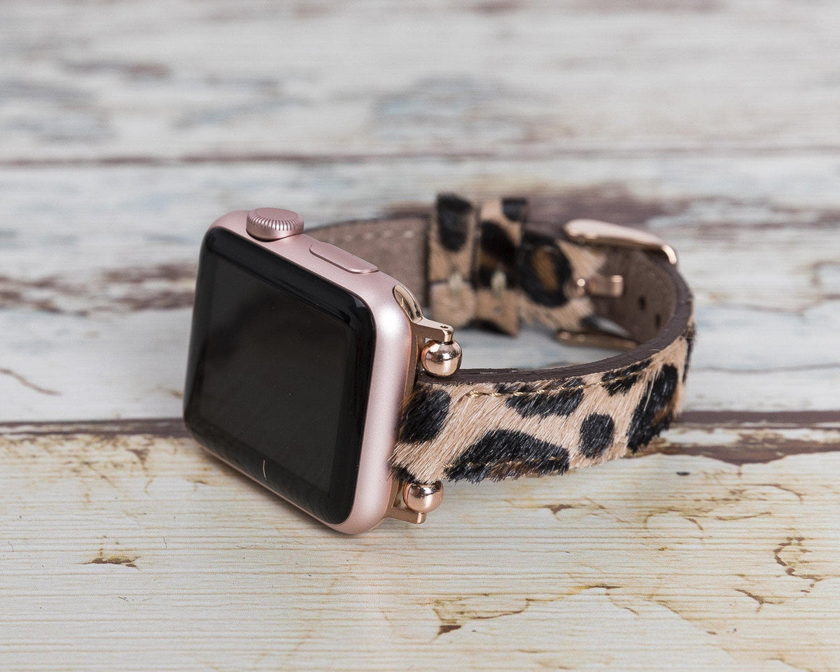 Avilla Leopard Wild Deri Apple Watch Band (44/45/46/49Mm)