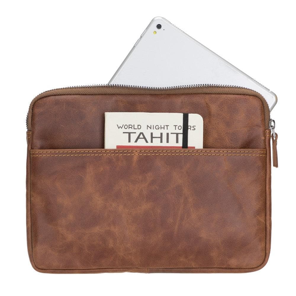 Bloominbag-Awe Slim Hakiki Deri Kahverengi 16inç Laptop / Macbook Kılıf-3-roqelvaxirum.shop