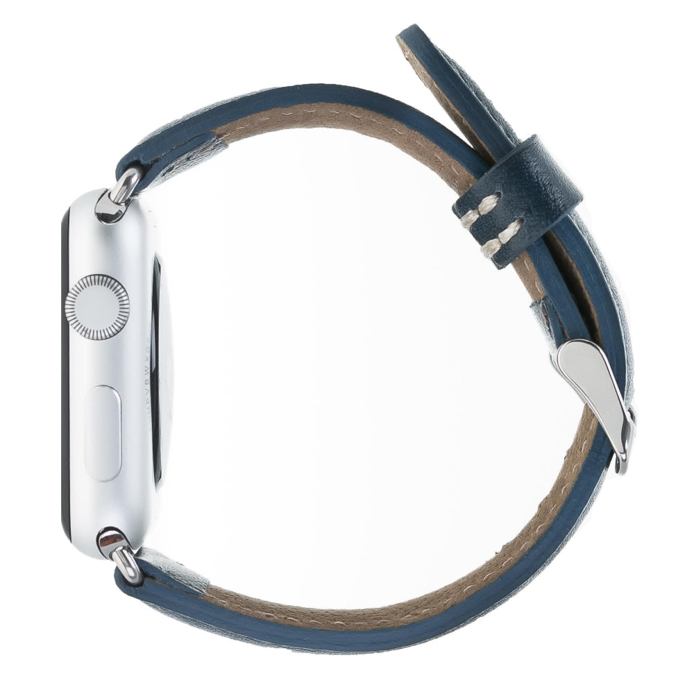 Bloominbag-Bloom Band Celeste Blue Deri Apple Watch Kordon 44/45/46/49mm-3-roqelvaxirum.shop