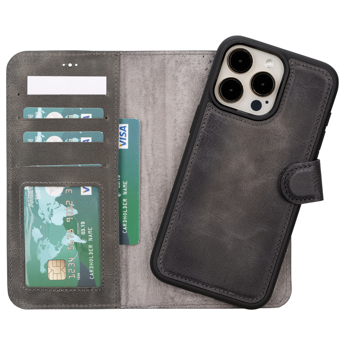 Bloominbag-Bloom Case Apple I Phone 16 Pro Max – Ashen Sand Hakiki Deri Cüzdanlı Telefon Kılıfı-1-roqelvaxirum.shop
