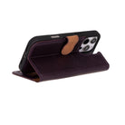 Bloominbag-Bloom Case Apple I Phone 16 Pro Max – Burgundy Hakiki Deri Cüzdanlı Telefon Kılıfı-5-roqelvaxirum.shop