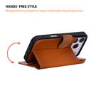 Bloominbag-Bloom Case Magic Wallet Urban Tan Apple I Phone 17 Pro (6.3") Hakiki Deri çıkarılabilir Cüzdanlı Telefon Kılıfı-4-roqelvaxirum.shop